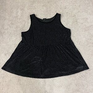 Torrid Velvet Peplum Tank Top
